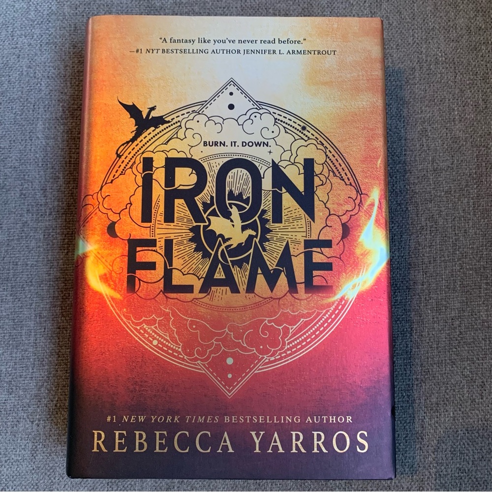Iron Flame first edition sprayed edges.